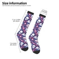 thumbnail image 2 of Salouo Skull cartoon flower Print Women's Men's Ankle Socks 1-pack Casual Athletic Socks for Unisex Adult Moisture-Wicking Socks for Daily Wear/Running/Sport, 2 of 8