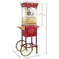 thumbnail image 5 of Olde Midway Movie Theater-Style Popcorn Machine with Cart and 10 oz Kettle, Red, 5 of 7