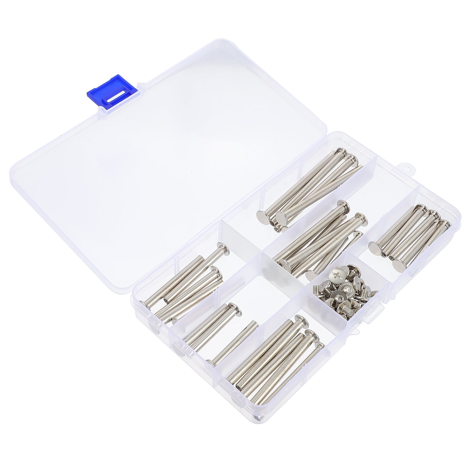 60pcs Premium Locking Screws Portable Scrapbook Screws Photo Book