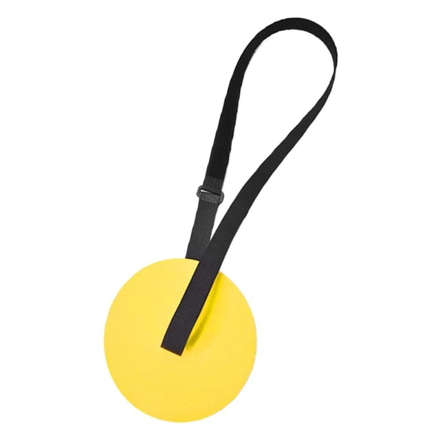 Football Practice Target, 6.22 in TPE Disk with 0.79 in Wide Strap, Enhance Aim and Ball Control Skills, Perfect for Field and Backyard Training Sessions(Red,1pcs)