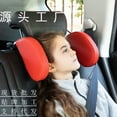 thumbnail image 2 of Adjustable car headrest creative car interior products side children travel sleep U-shaped memory foam neck pillow, 2 of 5