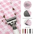 thumbnail image 5 of Round Rugs 3Ft, Pink Plaid Round Area Rug Washable Indoor Throw Carpet, Farmhouse Art Checkered Modern Small Non Slip Circle Rug for Bedroom Living Room Home Decor Aesthetic, 5 of 8
