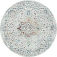 thumbnail image 3 of Bliss Rugs Vintage Traditional Oriental Round Rug for Living Room, Dining Room | Cream, 7'10''Round, 3 of 5
