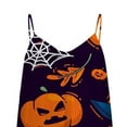 thumbnail image 5 of Halloween Womens Pumpkin Bat Print Overalls Loose Playsuit Loungewear Rompers Jumpsuit with Pockets, 5 of 5