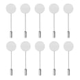 thumbnail image 1 of 10 piezas vacías de 0,2 cm/1,5 cm para pegar, ideales para solapa, sombrero, bufanda o broche. Plata, 1 of 9