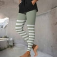 thumbnail image 5 of BiZtdJrK Women Halloween Leggings Striped Color Block Print Funny Casual Legging Lightweight Soft Stretch Lounge Tights Mint Green XXL, 5 of 10
