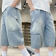 thumbnail image 2 of Wdgfv Boys Bootcut Jeans Boys Fit Ripped Distressed Denim Jeans Fashionable Kids Pants for Casual School Outdoor Wear Blue 14-16 Years, 2 of 9
