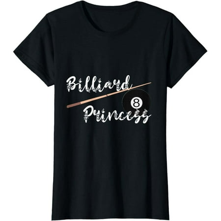Image of Women s Billiard Queen Tee - Pool Snooker Girl Gift - 8 Ball Game Shirt