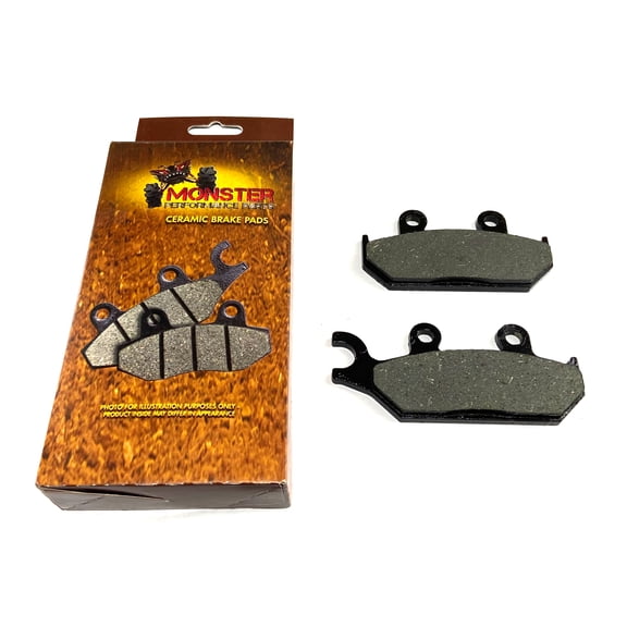 Monster Brake Pads for Yamaha Viking & Wolverine, 1XD-25805-10-00, Front, Right, Optimal Braking