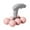 Pink, variant on BELOVING Massage Roller Body Roller Portable Convenient Comfortable Silent Manual Massage Tool 6 Wheels for Arm, Shoulder, Leg, Thigh Blue