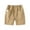 Khaki_1, variant on Godom Boys Shorts Casual Jogger Elastic Waistband Knit Shorts Sports Outdoor Homewear