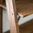thumbnail image 4 of Walker Edison Solid Wood 4-Shelf Ladder Bookshelf, Brown, 4 of 16