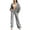 Gray 1, variant on Kaemgyyd Women's 2 Piece Outfits Lounge Sets Stylish Zip up Jacket Outwear Casual Wide Leg Pants Sweatsuit Matching Clothing