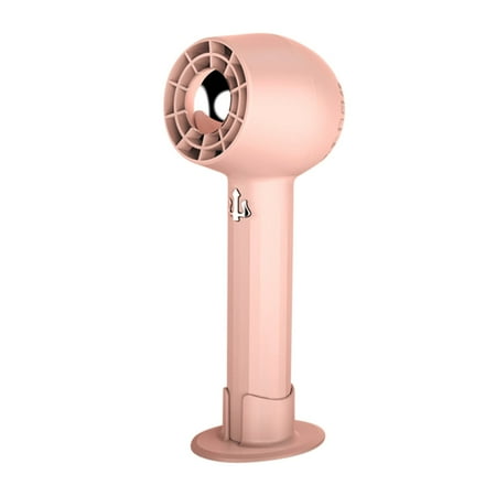 

yongmandr Electric Mini Fan Charging Small Fans USB Rechargeable Handheld Battery Powered Portable Fans Personal Cooling Fan That Blows Cold Air (Pink)
