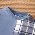 thumbnail image 5 of HCNTES Baby Boy Winter Clothes Toddler Boys Cotton Sets, 2 Pieces Long Sleeve Checkered Patchwork Long Sleeve Sweatshirt Pullover Tops + Drawstring Joggers Pants Sweatpants Outfit Set, 5 of 5