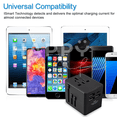 thumbnail image 3 of Adaptador de Viaje Internacional Happy Life Cargador Universal 3 Puertos USB 1 Tipo C, 3 of 8