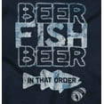 thumbnail image 2 of Fishermens Drunk Humor Beer Fish Joke Men's Big & Tall Crewneck Graphic Tee Brisco Brands 4X, 2 of 5