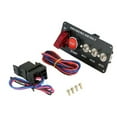 Clearance, 12V Carbon Ignition Panel with LED Toggle, Racing Auto