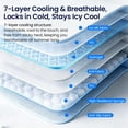 thumbnail image 2 of Gel Seat Cushion for Long Sitting,3-Second Cooling Pressure Relief Pillow for Car Seat & Office Chair,Back,Tailbone,Coccyx Comfort Support Seat Pad (Green), 2 of 4