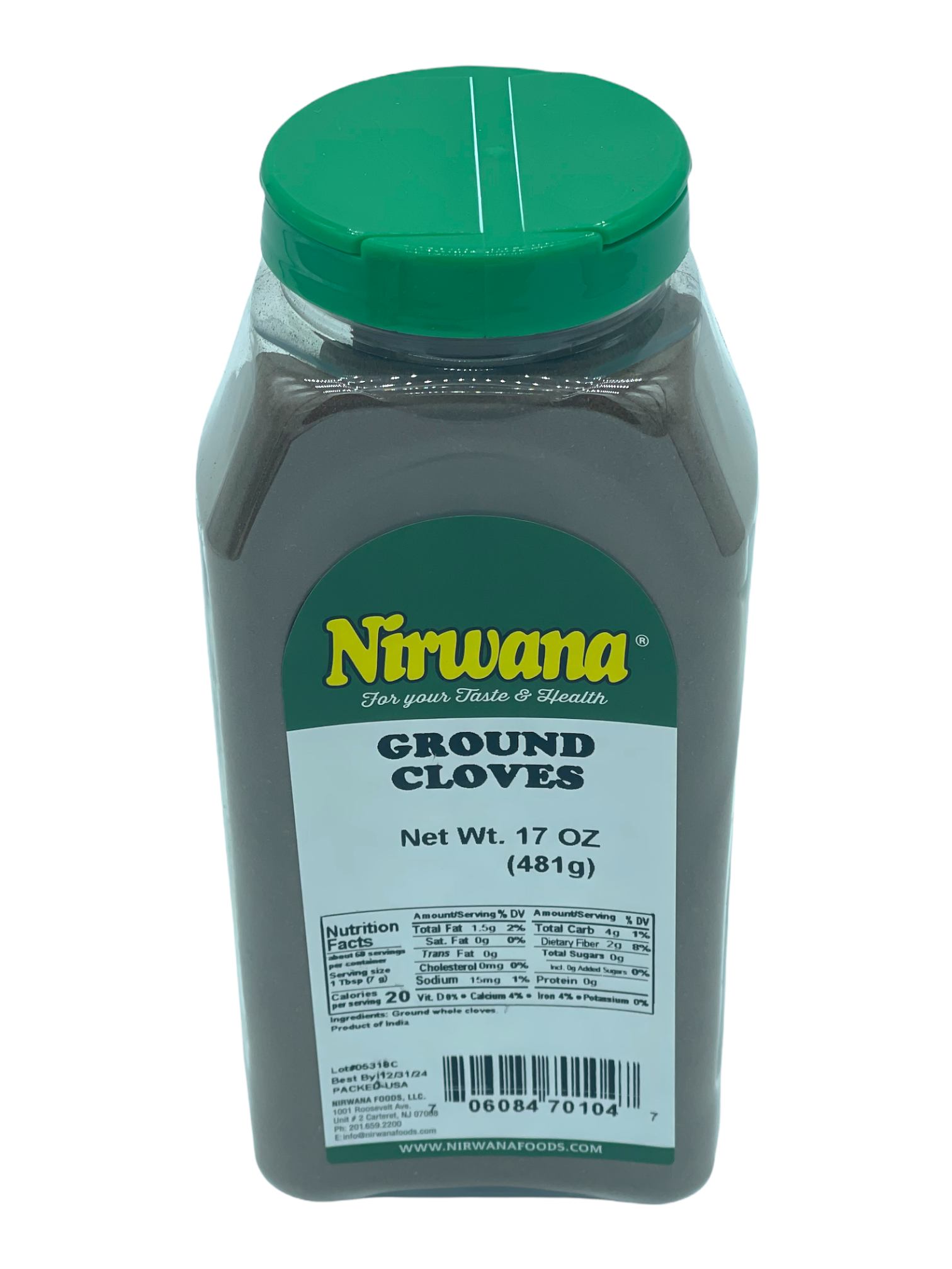 GROUND CLOVES 17 OZ JAR BY NIRWANA