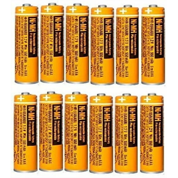 Pilas AAA recargables EOCIK HHR-55AAABU 1,2 V 550 mAh x12