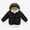 Black, variant on REDARER Kids Winter Coat Thick Warm Hooded Jacket Lined Outerwear, Solid Color Cold Weather Outfit for Boys Girls,18-24 Months