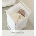 thumbnail image 6 of Yamazaki Home Laundry Hamper, White, Steel, 10.9 gallons, 45 liters, Supports 11 pounds, Collapsible, Handles, No Assembly, 6 of 7
