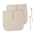 thumbnail image 2 of 2 bolsas para café frío con 2 cucharas de acero inoxidable, cafetera reutilizable para café frío, color beige, para el hogar, 2 of 8