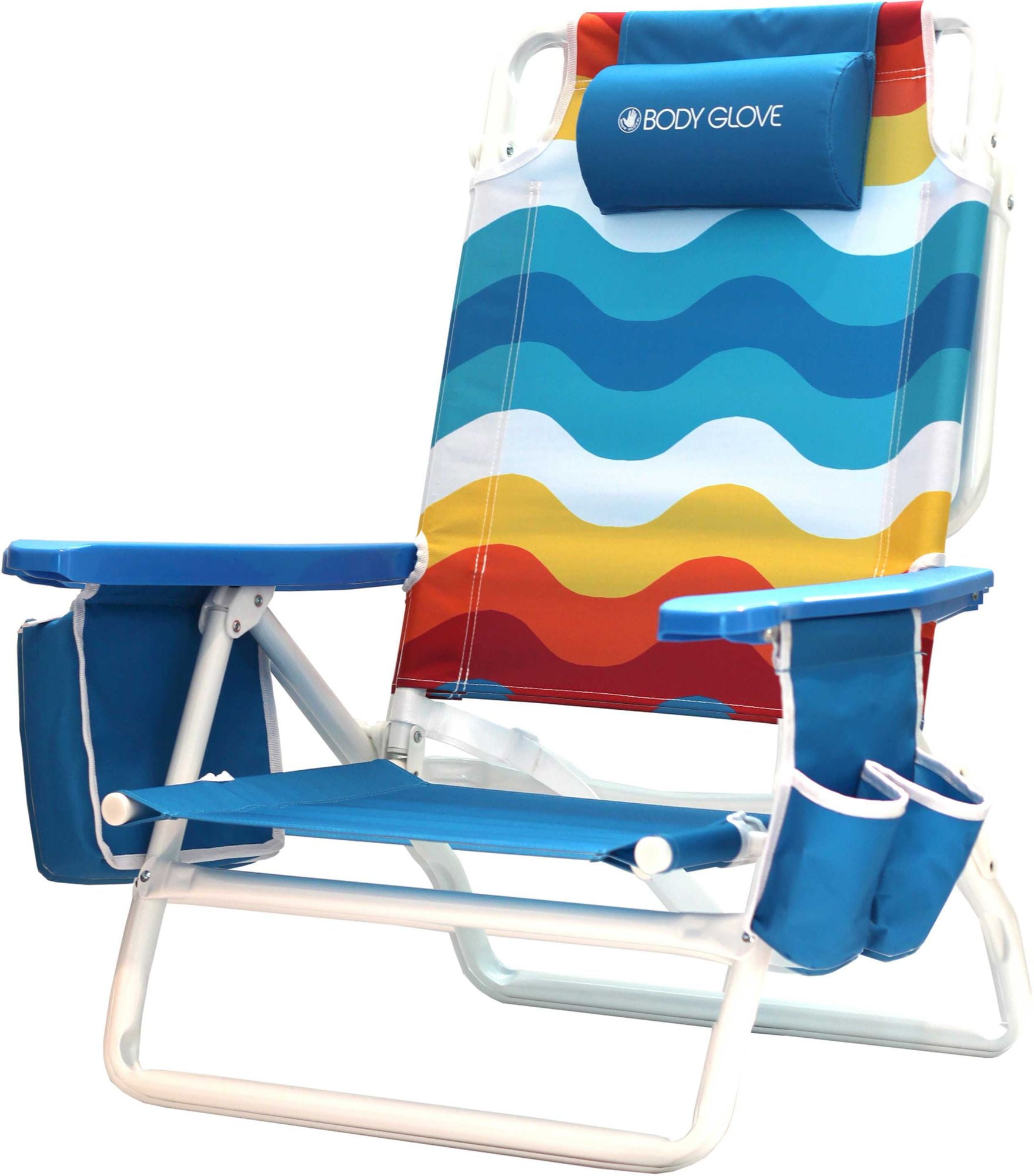 Body Glove 5 Position Recline Beach Chair Multi Walmart Com
