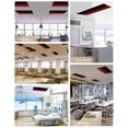 thumbnail image 5 of Black Red Ombre Fluorescent Light Covers for Ceiling Lights 4x2 feet,4 Pack Magnetic Light Filters for Classroom,Modern Abstract Art Gradient Fluorescent Light Shade Panel for Office School Drop, 5 of 9