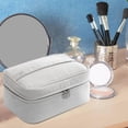 thumbnail image 3 of Bolsa de maquillaje Zulema Bolsa de cosméticos multifuncional Gris Neceseres, 3 of 8