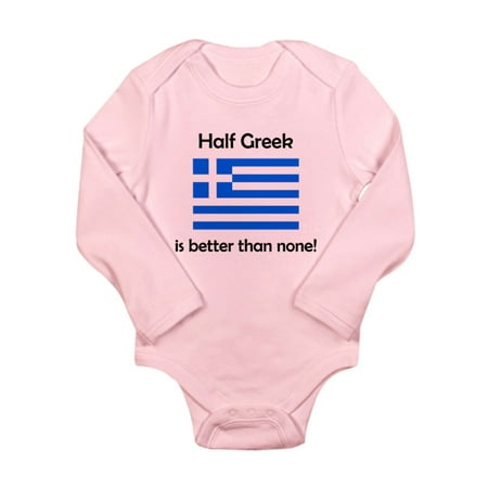 

CafePress - Half Greek Body Suit - Long Sleeve Infant Bodysuit