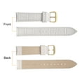 thumbnail image 2 of Uxcell Leather Watch Bands 20mm Classical Embossed Replacement Strap Elegant Vintage Watchband, White Gold, 2 of 6