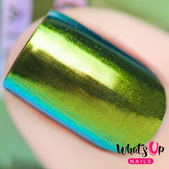 Whats Up Nails - Absinthe Powder Magic Color Shifting Pigment with Multi Chrome Mirror Effect