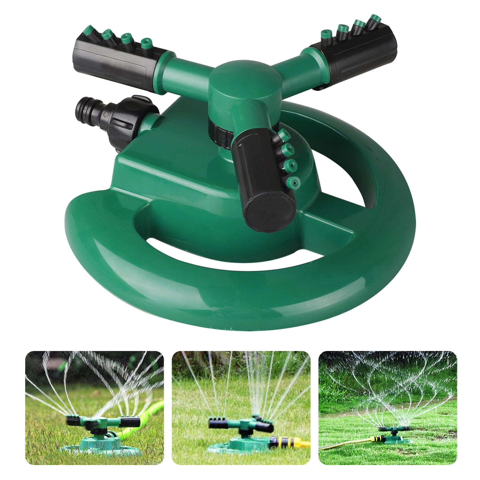 360° Rotating Lawn Sprinkler System Automatic Grass Watering Spray Irrigation 