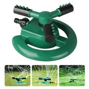 TSV Garden Sprinkler, Automatic 360 Degree Rotating Lawn Sprinkler, Large Area Coverage, Leakproof 3-Arm Water Sprinkler for Lawn, Plants, Garden Hose