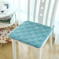 thumbnail image 4 of Cojín cuadrado de felpa para silla, cojín antideslizante cálido para invierno, cojín para silla de comedor para el hogar, 4 of 5