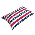 thumbnail image 3 of Kll American Patriotic Stars And Stripes Pillow Covers Envelope Closure,Super Soft And Cozy Fuzzy Fleece Pillow Case Cover 20"X30", 3 of 9
