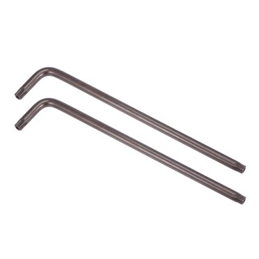 Unique Bargains T50 Anti Tamper Proof Torx Star Key Bit Wrench, L-Shape 8.66-inch Long Arm, S2 Steel 2 Pack