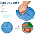 thumbnail image 4 of Juego de Vajilla para Bebé de Silicón, Azul, Bluelander CBHH-0106, 4 of 5