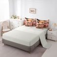 thumbnail image 5 of Homewish Japanese Theme 7pcs Bedding Comforter Set,Cherry Blossom Queen Bedding Sets,Pink Sakura Queen Sheet Sets For Men Women,Super Cozy Room Decor Reversible, 5 of 8