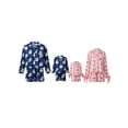 thumbnail image 3 of AIGUR Family Christmas Pajamas Christmas Family Pajamas Matching Set Santa Claus Print Short Sleeve Tops and Shorts, 3 of 9