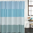 thumbnail image 3 of Colorful Stripe Waterproof Fabric Shower Curtain,Modern Teal Blue Green Vertical Striped Waterproof Fabric Shower Curtain for Bathroom Curtains Bathtubs Shower Curtains with 12 Hooks Small 36x72in, 3 of 8