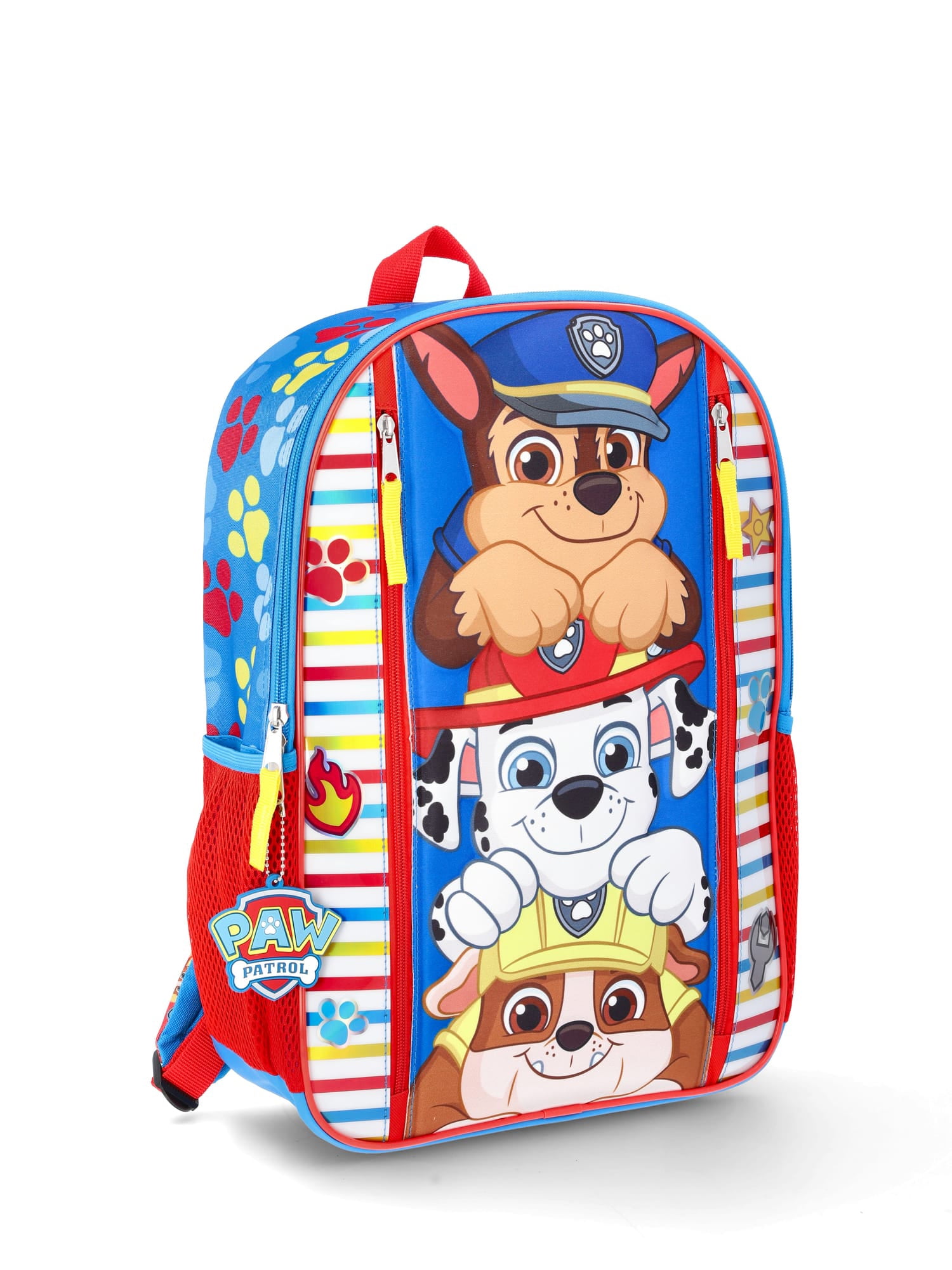 Nickelodeon Paw Patrol Boys' 17" Backpack, Blue Stripes