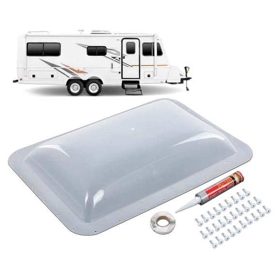 17.8" X 25.8" RV Skylight Cover Exterior Semi-Transparent Camper Skylight