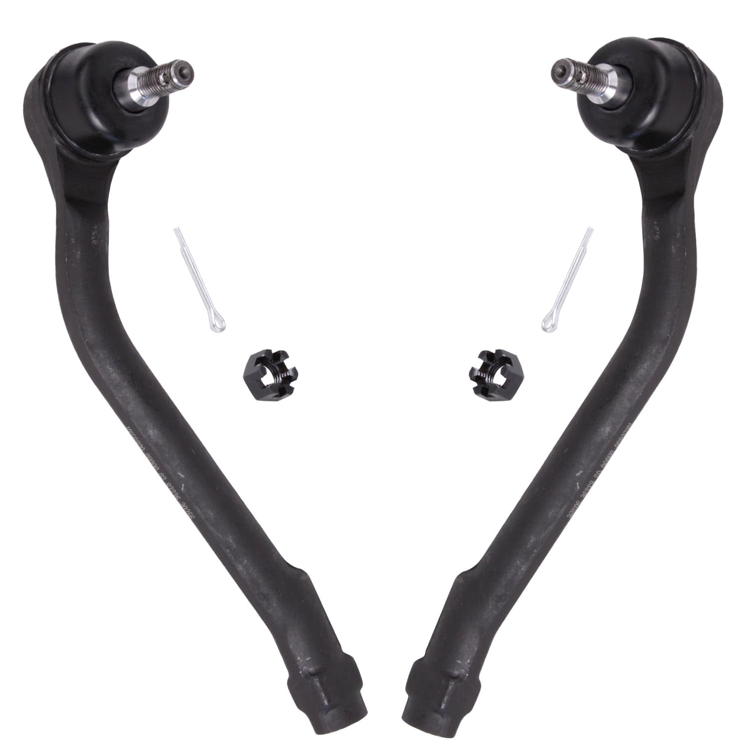 Detroit Axle - Front Ball Joints Tie Rods for 2009-2012 Hyundai Elantra, 2010-2013 Kia Forte & Forte Koup, 2 Lower Ball Joints, 4 Inner & Outer Tie Rods, 2 Boots Replacement