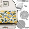 thumbnail image 4 of Xoenoiee Lemon Floral Print Armless Futon Cover Sofa Bed Slipcover, Full Size Futon Mattress Cover, Soft Sofa Bed Covers Stretch Furniture Protector for Pets Kids, 4 of 7