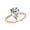 Rose, variant on Bling Jewelry Womens Pear Shape Solitaire AAA CZ Halo Engagement Ring 14K Gold Plated Sterling Silver