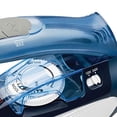 thumbnail image 5 of Plancha de viaje Brentwood MPI-45 con vapor, 800 vatios, doble voltaje, antiadherente, color azul, 5 of 5