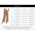 thumbnail image 3 of Commuting Work Wide Leg Pant for Women with Pocket Versatile Solid Color High Waist Pants Casual Loose Straight Leg Pants, 3 of 5